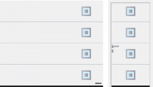 L Ribbed Style 462 with glazing