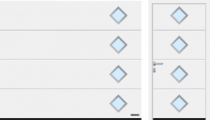 L Ribbed Style 481 with glazing
